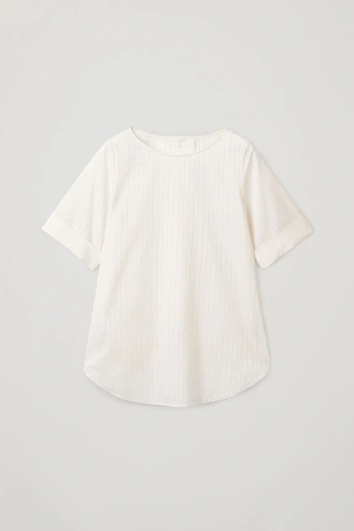Shop Cos Sheer Lined Top In White