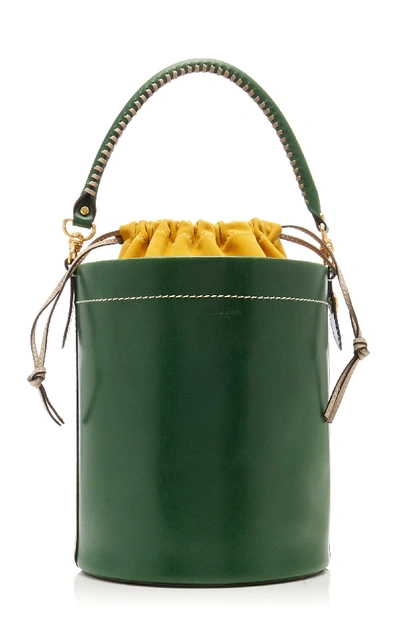 Tory Burch Miller Leather Canteen Bag In Green | ModeSens