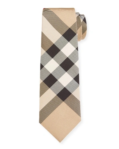 Shop Burberry Blade 7cm Exploded Check Tie In Beige