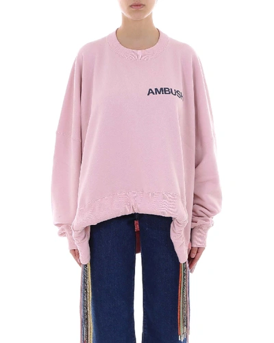 Shop Ambush Multi Cord Sweater Sweatshirt In Pink