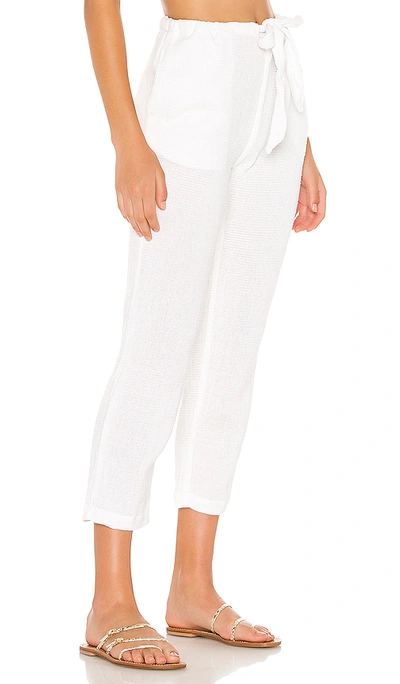 Shop Cali Dreaming Gauze Day Pant In Chalk