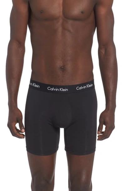 Shop Calvin Klein U5555 Boxer Briefs In Black