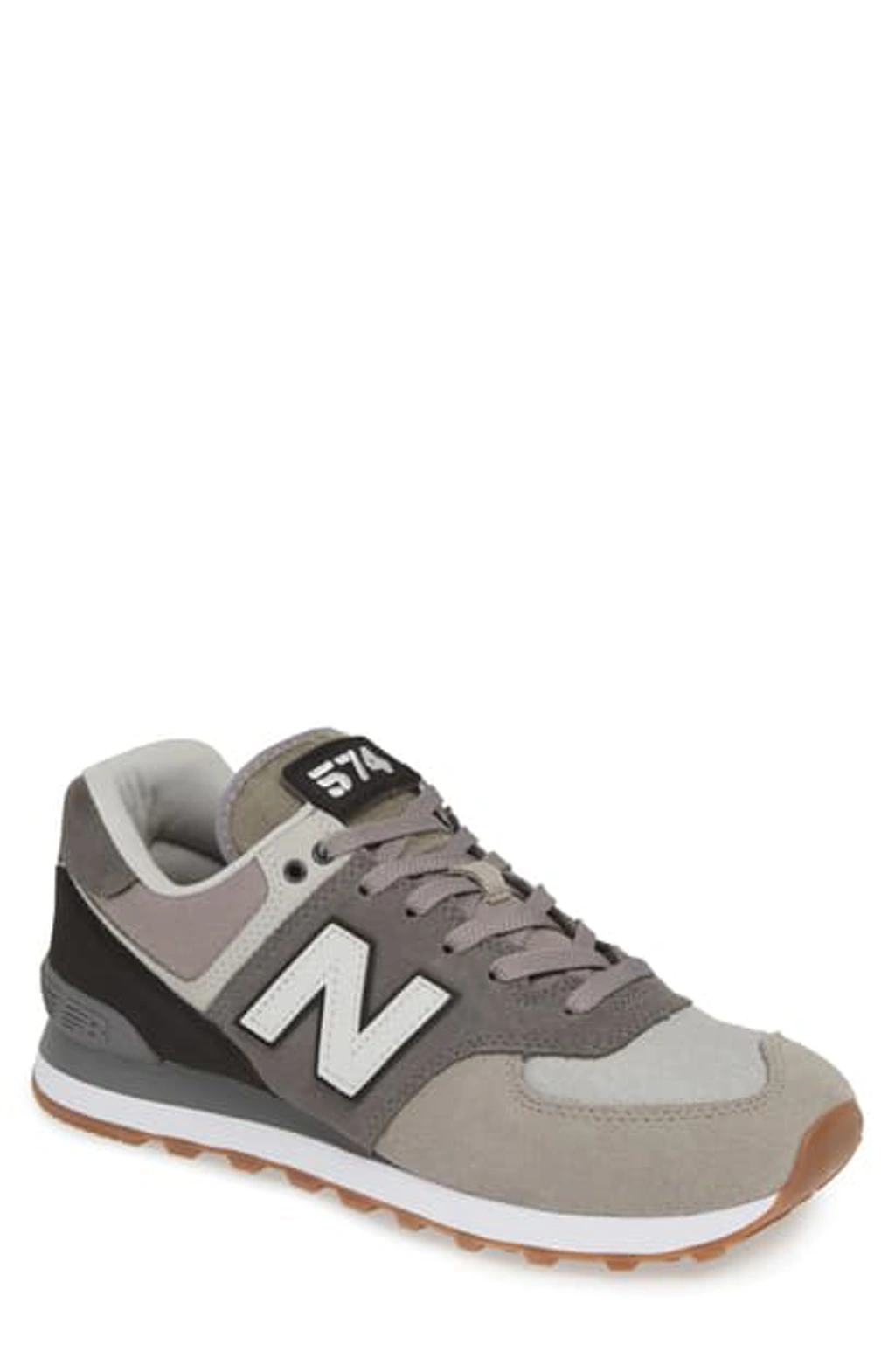 New Balance Men s 574 Military Patch Casual Sneakers From Finish Line In Marblehead black ModeSens