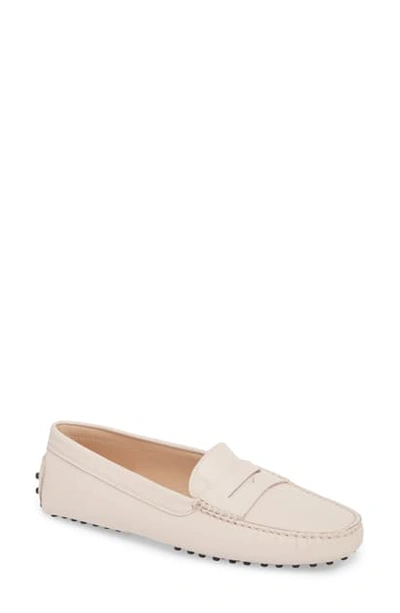 Shop Tod's 'gommini' Driving Moccasin In Light Pink