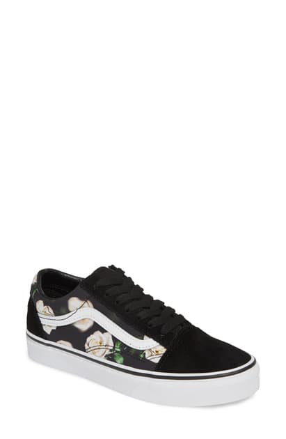 ua old skool lux floral sneaker