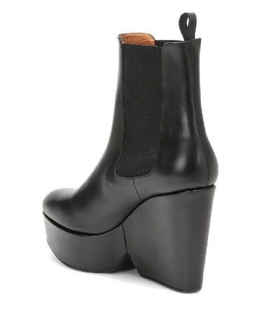 Shop Clergerie Beatrice Platform Wedge Ankle Boots In Black