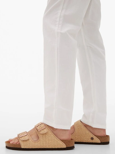 Birkenstock X Il Dolce Far Niente Arizona Halfex Raffia Sandals In Beige |  ModeSens