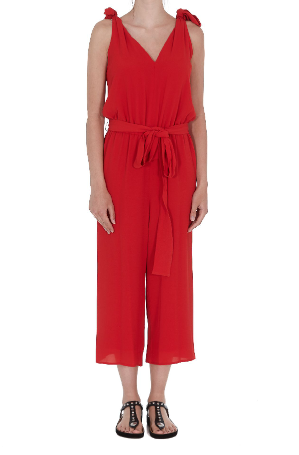 michael kors red jumpsuit