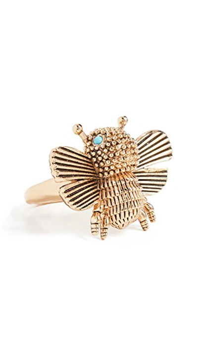 Kate Spade All Abuzz Bee Ring In Worn Gold | ModeSens