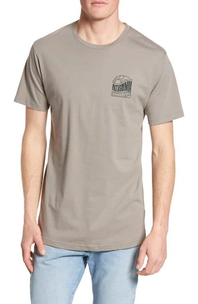 Shop Patagonia Cosmic Peaks Graphic Organic Cotton T-shirt In Feather Grey