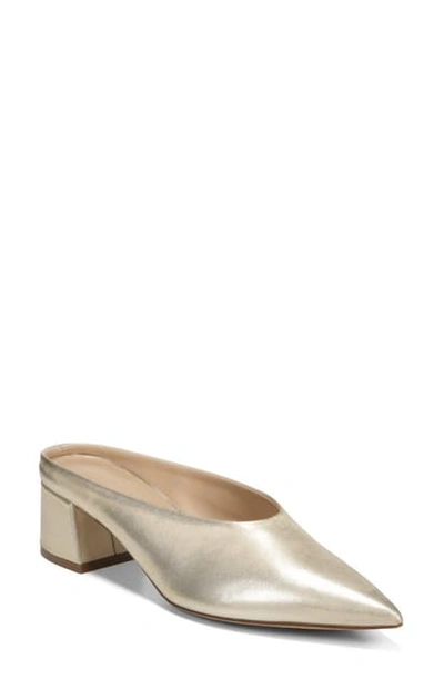 Shop Vince Ralston Pointy Toe Mule In Champagne
