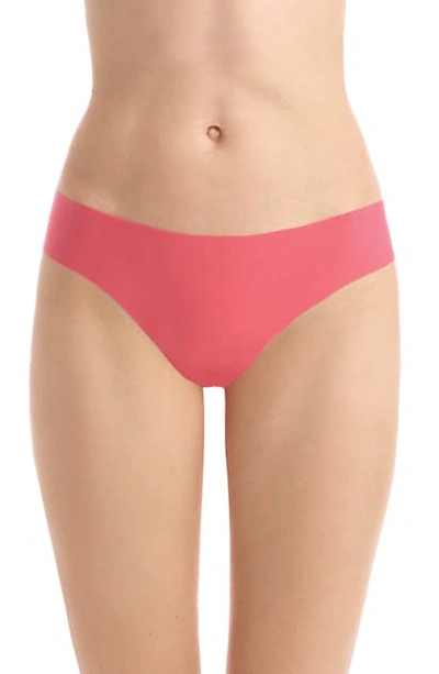 Shop Commando 'butter' Stretch Modal Thong In Rose