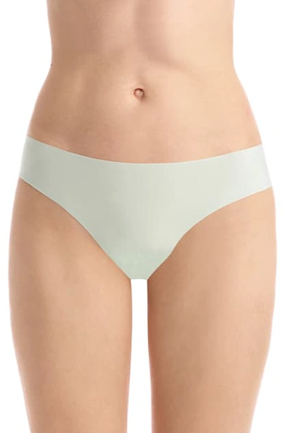 Shop Commando 'butter' Stretch Modal Thong In Mint