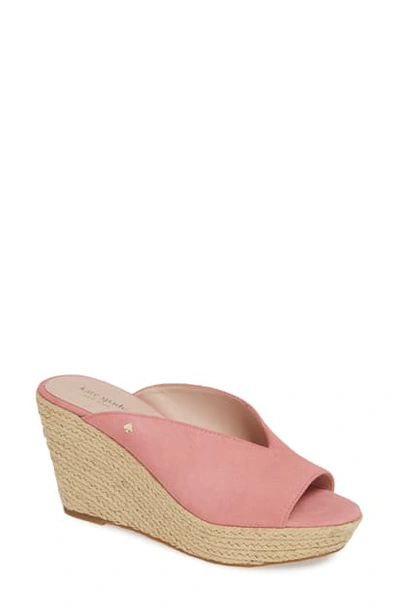 Shop Kate Spade Thea Wedge Espadrille Mule In Rococo Pink