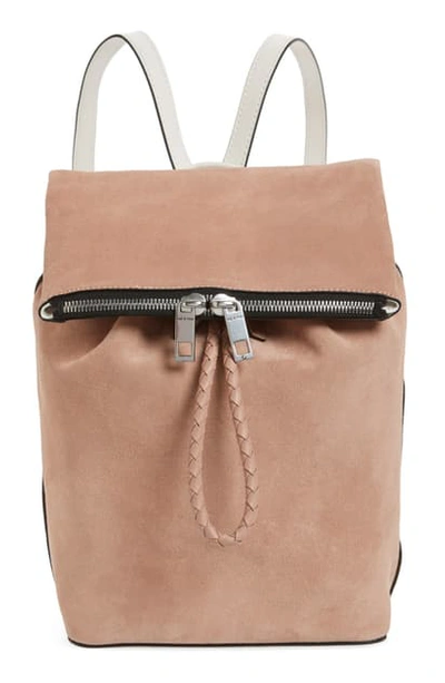 Shop Rag & Bone Loner Leather Backpack - Beige In Nudesuede