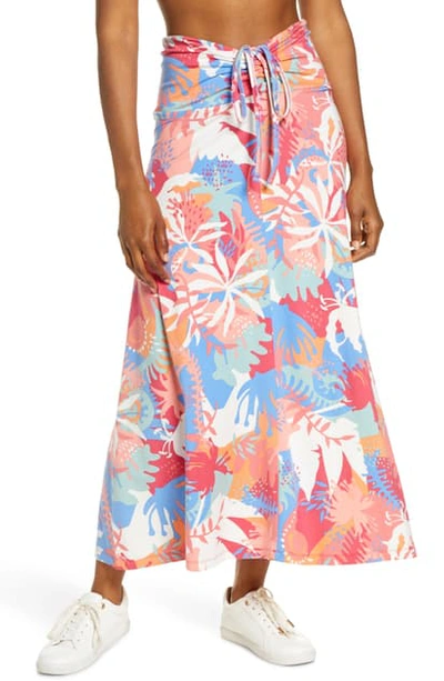 Shop Patagonia Kamala Maxi Skirt In Wild Waratah Big/ Pink