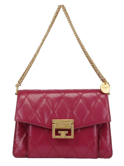 Shop Givenchy Small Gv3 Shoulder Bag In Purple