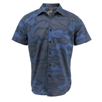 Shop Lords Of Harlech Scott Shirt In Fading Camo Ink