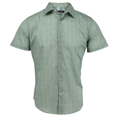 Shop Lords Of Harlech Scott Shirt In Twin Shadow Sage