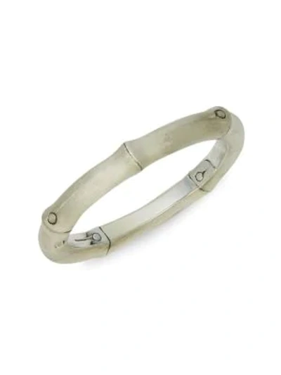 Shop John Hardy Sterling Silver Bangle Bracelet In Antiqued Silver