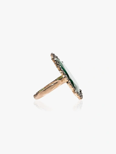 Shop Kimberly Mcdonald 18k Gold Emerald Slice Diamond Ring