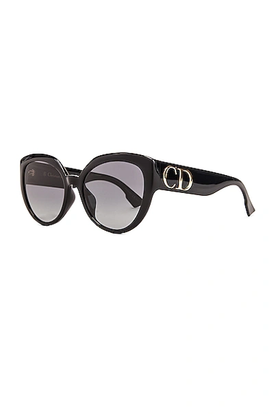 Shop Dior Df Cateye Sunglasses In Black