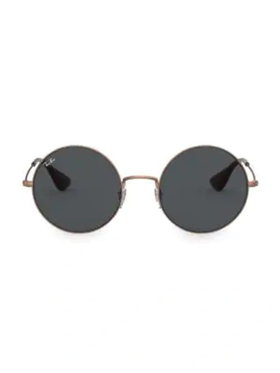Shop Ray Ban Rb3592 55mm Ja-jo Round Sunglasses In Dark Grey