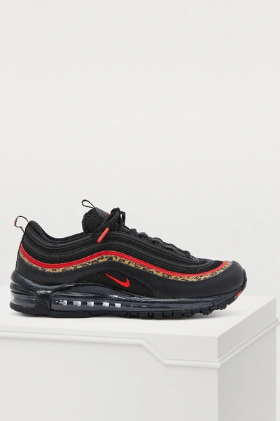 Shop Nike Air Max 97 Ap Sneakers In Black/univ Red-print