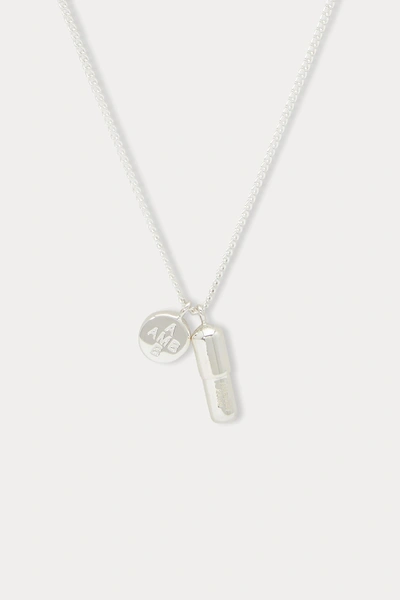 Shop Ambush Pill Charm Necklace In Silver