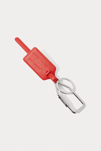 Shop Off-white Zip Keychain In Red