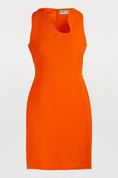 Shop Aalto Short Dress In Orange