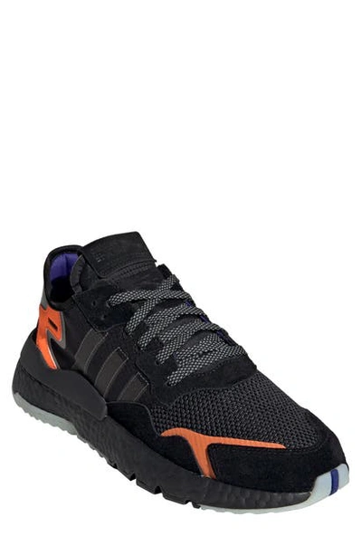 Shop Adidas Originals Nite Jogger Sneaker In Black/ Carbon/ Active Blue