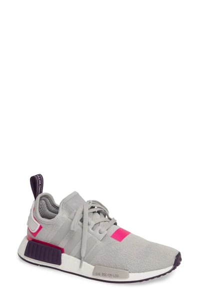 Shop Adidas Originals Nmd R1 Athletic Shoe In Grey Three/ Shock Pink