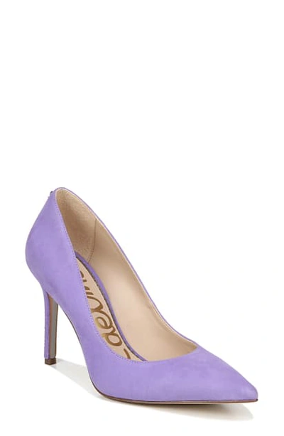 Shop Sam Edelman Hazel Pointy Toe Pump In Wild Lavender Suede