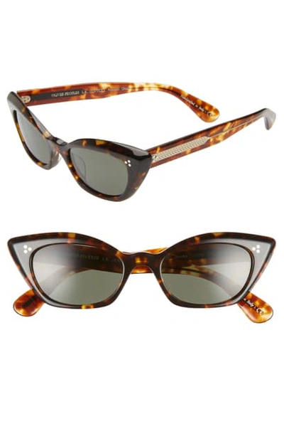 Shop Oliver Peoples Bianka 51mm Polarized Cat Eye Sunglasses - Dark Havana