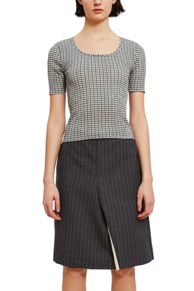 Shop Opening Ceremony Gingham Crepe Top In Green Check 360