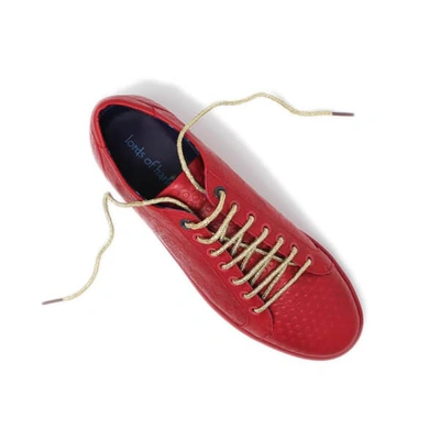 Shop Lords Of Harlech Trevor Red Sneaker