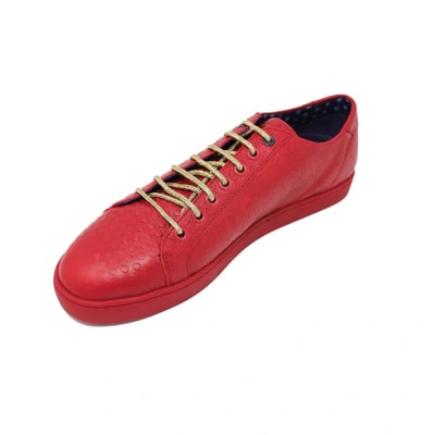 Shop Lords Of Harlech Trevor Red Sneaker