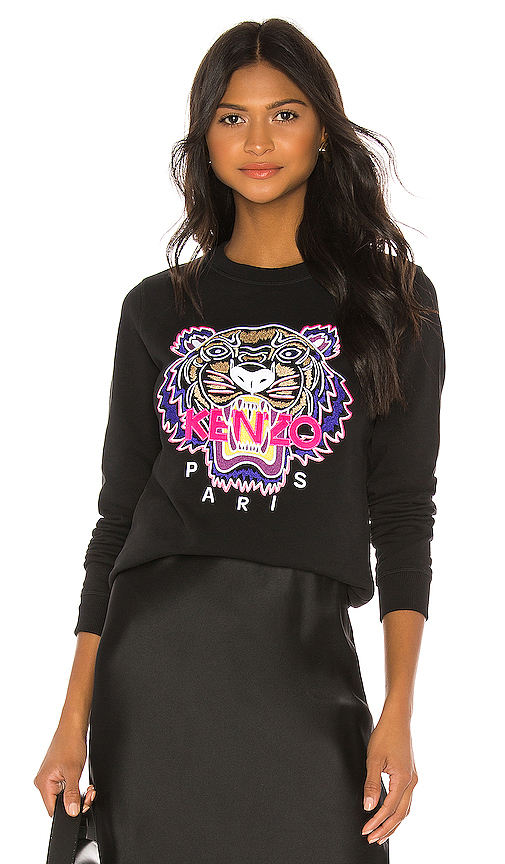 kenzo tiger classic sweatshirt black