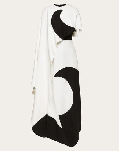 Shop Valentino Cady Couture Inlay Dress In Ivory