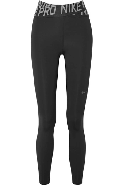 Nike Pro Intertwist Cutout Mesh-trimmed Dri-fit Stretch Leggings In Black |  ModeSens