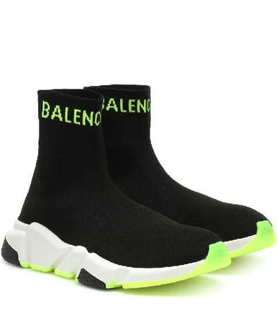 Shop Balenciaga Speed Sneakers In Black