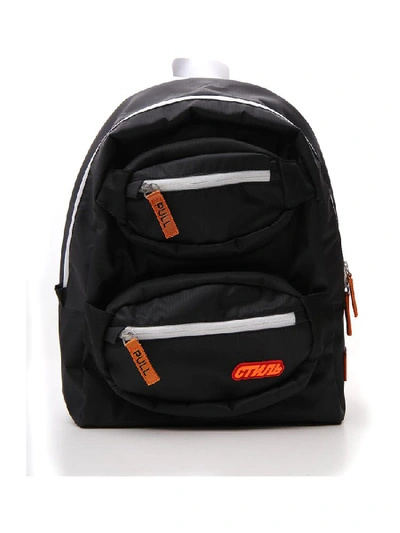 Shop Heron Preston Zipped Logo Backpack In Black
