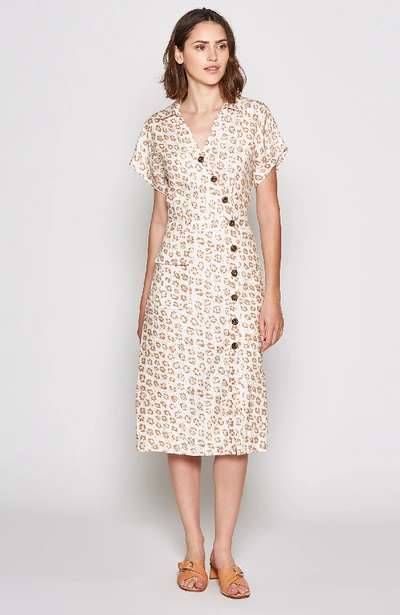 Shop Joie Coady Linen Dress In Porcelain