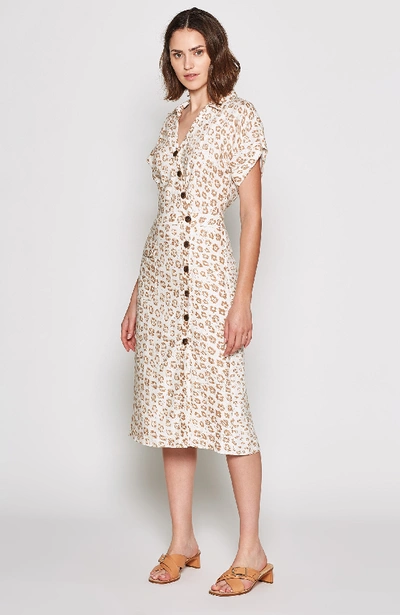 Shop Joie Coady Linen Dress In Porcelain