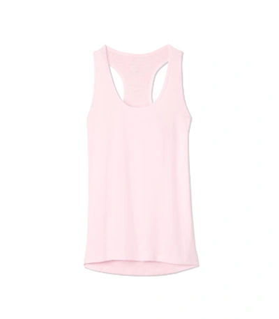 Shop Tory Sport Performance Mesh-back Tank In Cotton Pink