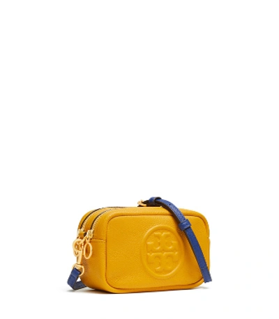 Shop Tory Burch Perry Bombe Mini Bag In Daylily