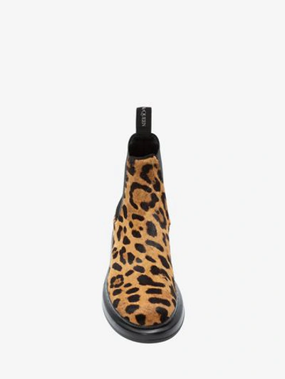 Shop Alexander Mcqueen Hybrid Chelsea Boot In Leopard