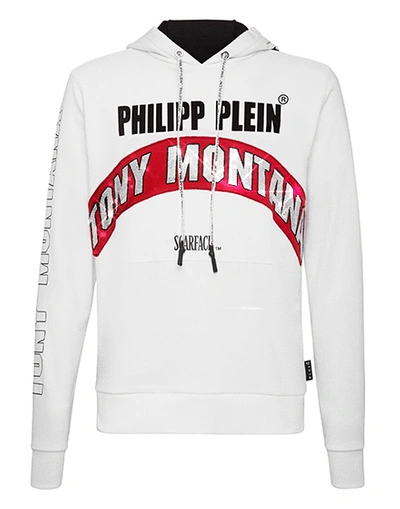 Philipp Plein Hoodie Sweatshirt Scarface In White | ModeSens