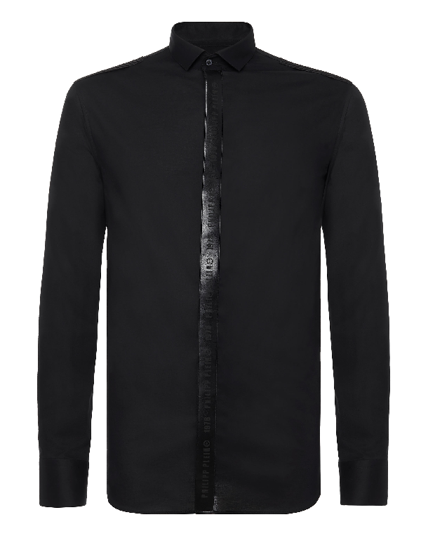 Philipp Plein Shirt Platinum Cut Ls Tm In Black | ModeSens